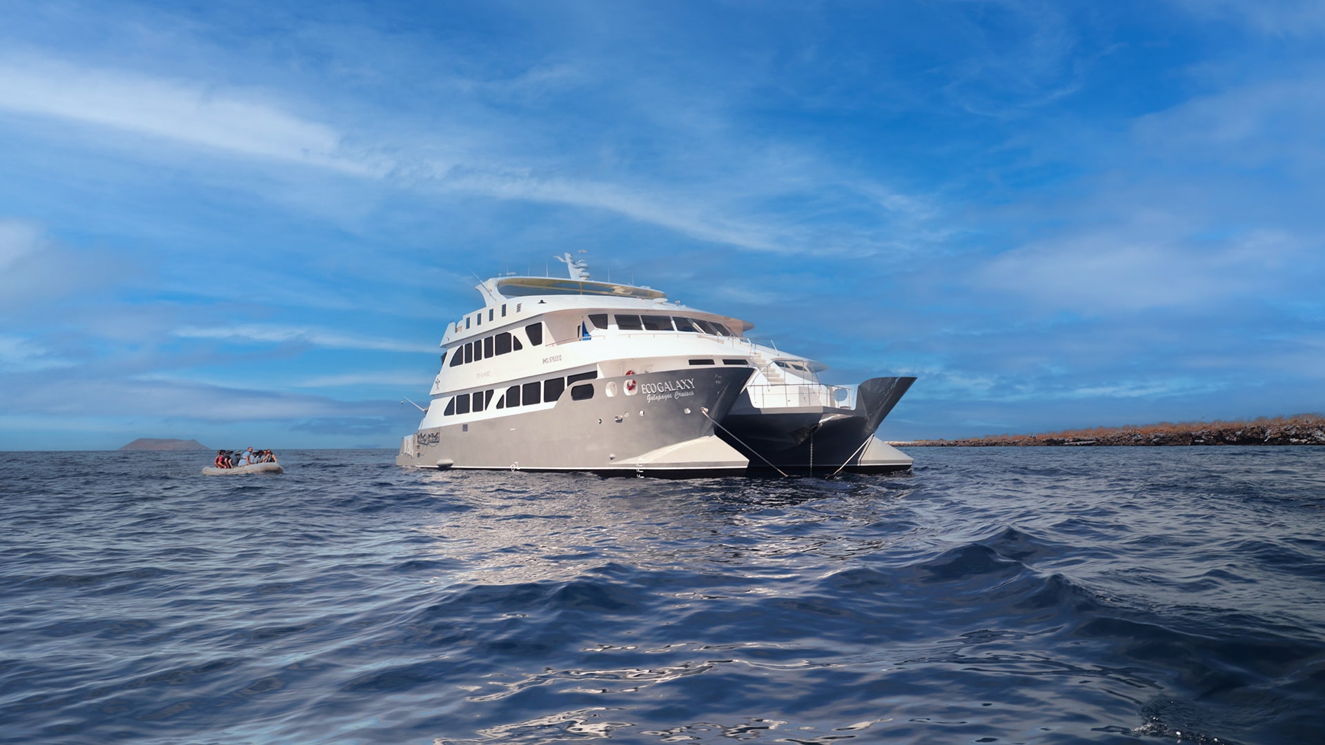  Slide Exterior Ecogalaxy Catamaran - Galaxy Cruises