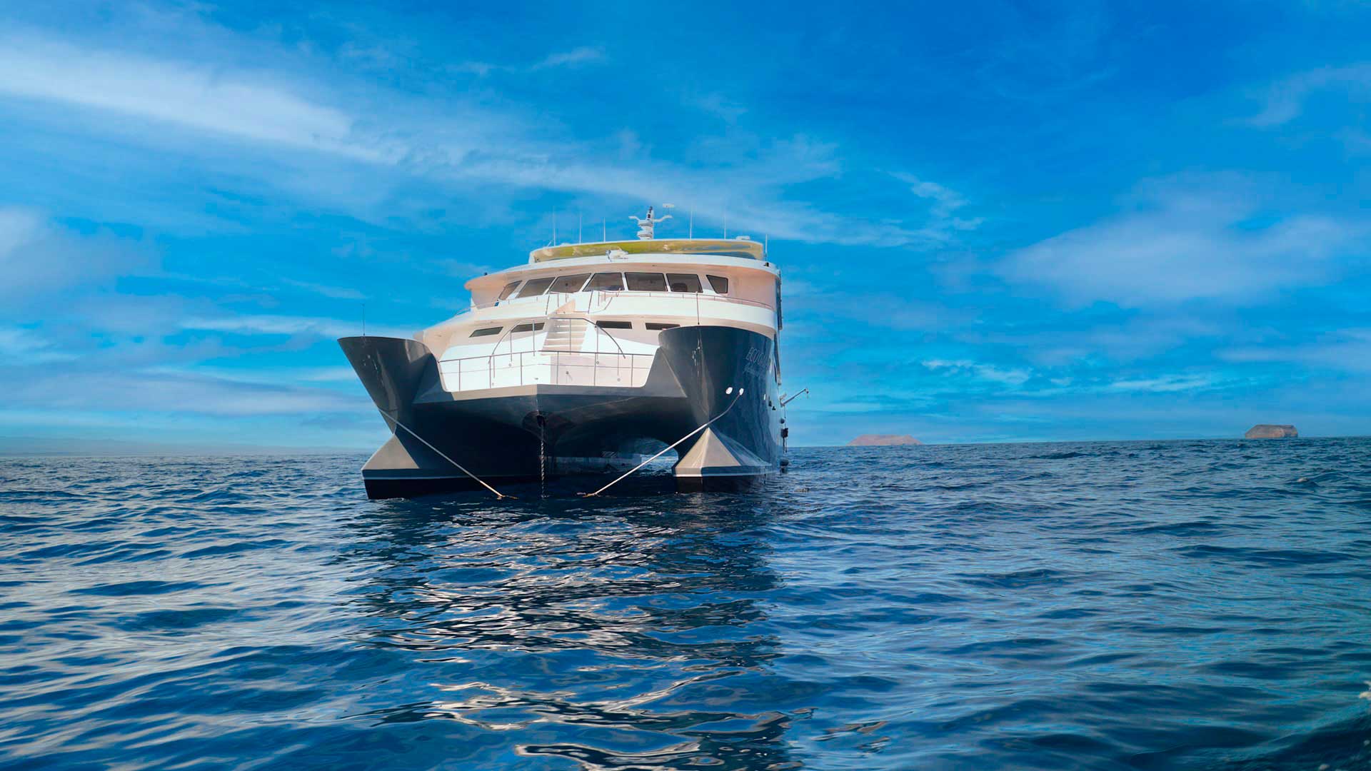  Slide Exterior Ecogalaxy Catamaran - Galaxy Cruises